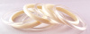 LG46 clear & ivory lucite bangles